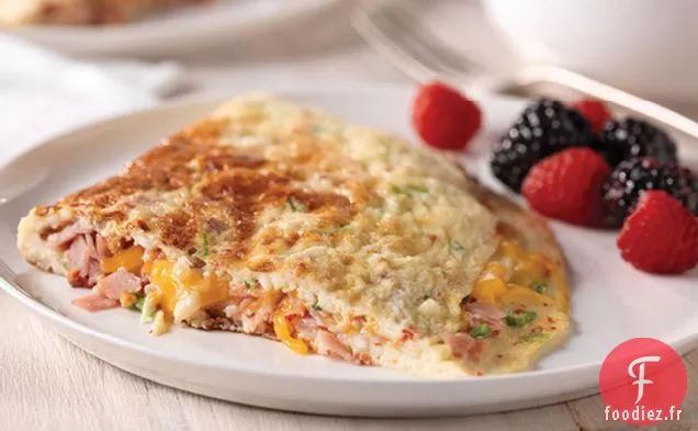 Omelette au Jambon, au Fromage et aux Tomates Séchées