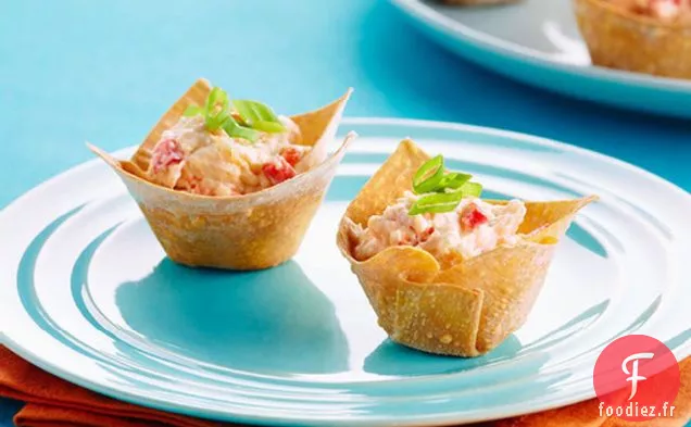 Entrées de Rangoon aux Crevettes Cuites au Four