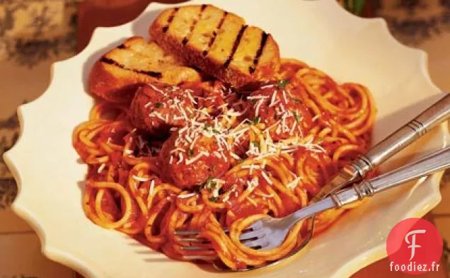 Spaghetti aux Boulettes de Viande