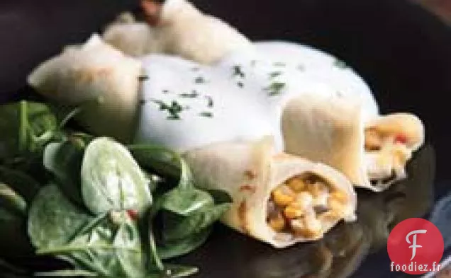 Crêpes de Maïs et Champignons