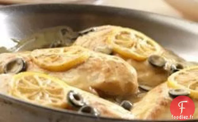 Poulet aux Olives Citronnées