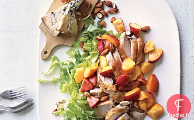 Plateau de Poulet et Pêches