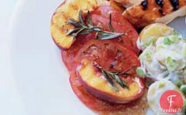 Salade de Pêches Grillées Pop-Pop