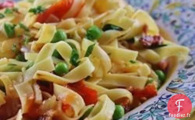 Pâtes au Bacon et aux Petits Pois
