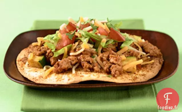 Tostadas de Dinde et Légumes