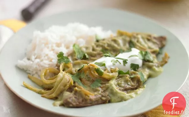 Steak de Boeuf à la Poêle avec Sauce à l'Avocat