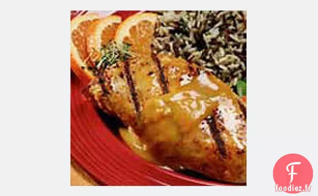 Poulet Grillé au Gingembre Miel-Moutarde