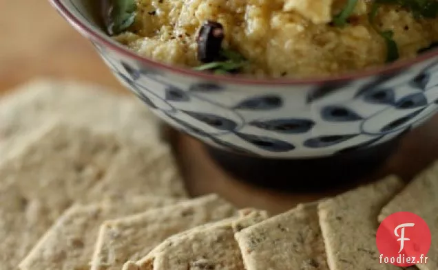 Houmous Au Citron Confit Et Tomate Séchée Au Soleil