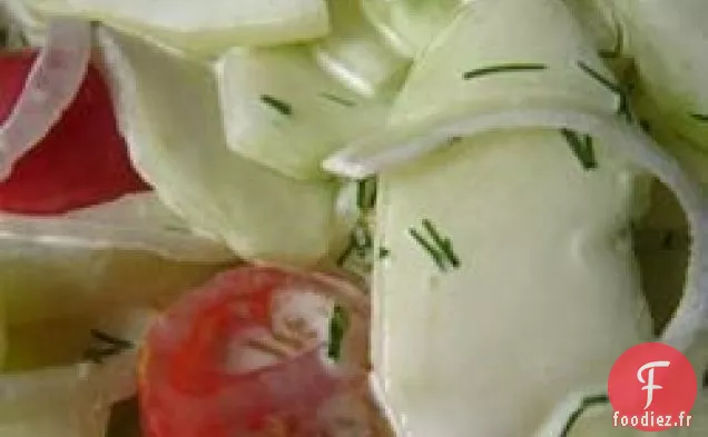 Salade Facile de Concombre Citronné-Dilly