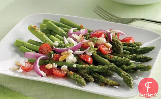 Salade d'Asperges, Tomates et Fromage de Chèvre