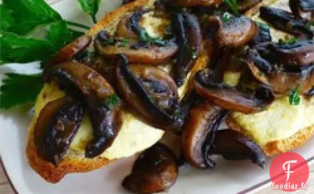 Bruschetta aux Champignons et à la Ricotta