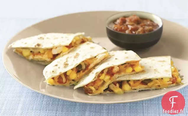 Quesadillas au Poulet et au Maïs