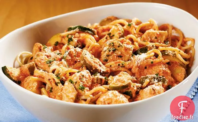 Spaghetti au Poulet Crémeux