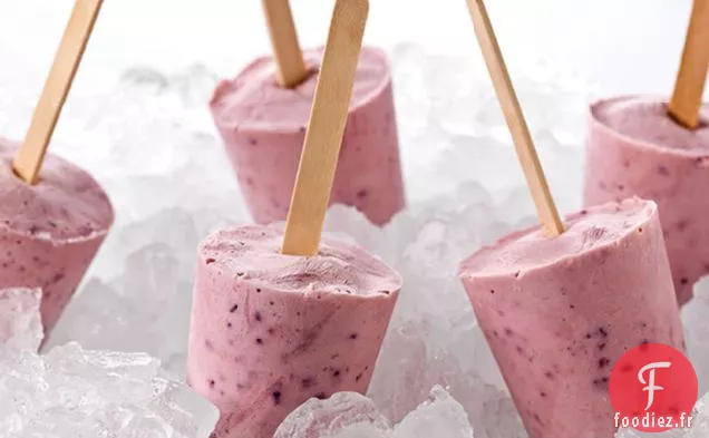 Pops de Yogourt aux Bananes et aux Baies