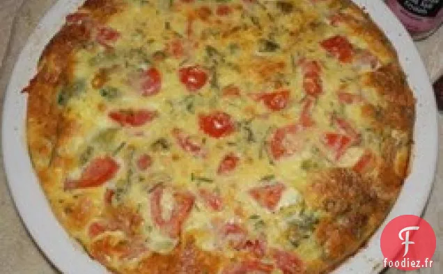 Quiche au Chou Frisé, Tomate et Poireau