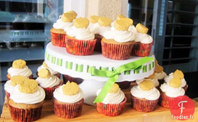 Cupcakes à la citrouille avec Glaçage au Fromage à la Crème