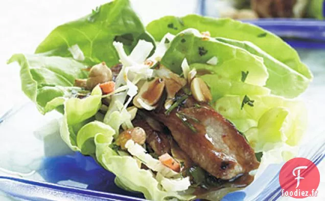 Wraps de Porc Hoisin et Laitue Boston