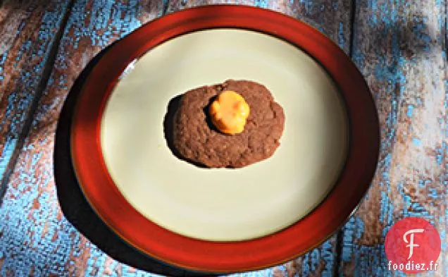 Biscuits au Cacao Garnis de Guimauve d'Halloween
