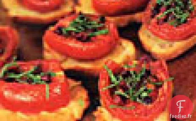 Crostini De Tomates Rôties Lentement