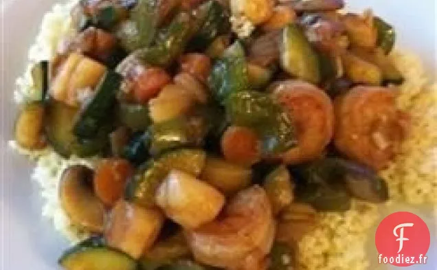 Le délicieux Sauté de Crevettes et de Pétoncles de Lady Linda