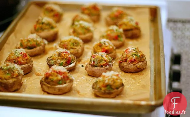 Champignons Farcis aux Tomates Séchées