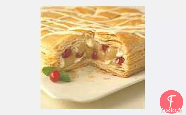 Pâte au Chocolat Blanc aux Canneberges et aux Poires