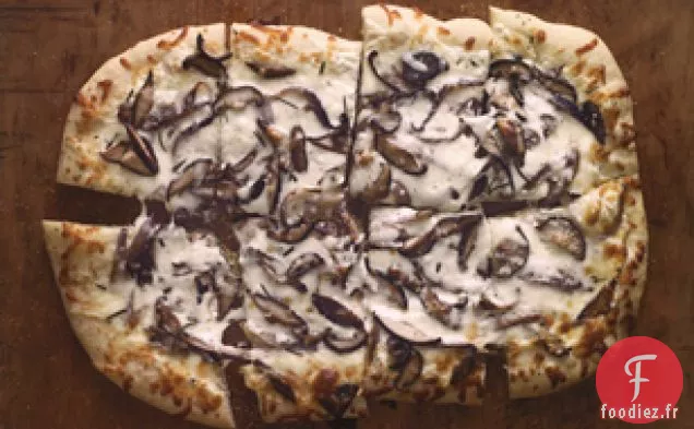 Pizza Blanche aux Champignons