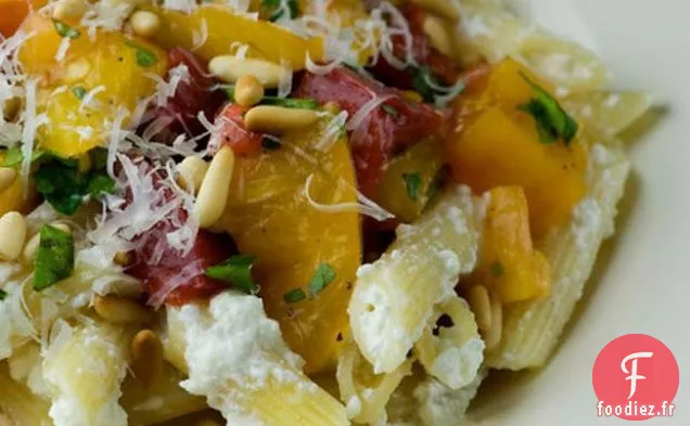Pâtes À La Ricotta Et Tomates Anciennes