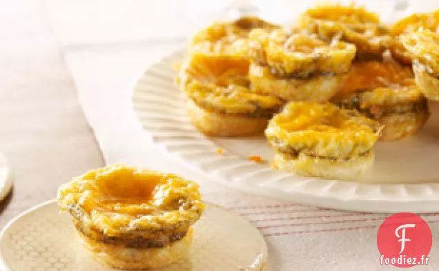 Mini Frittatas au Jambon et au Fromage