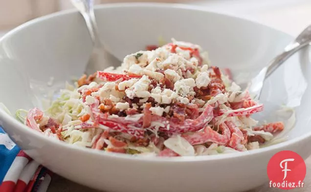 Salade de chou au Fromage Rouge, Blanc et Bleu