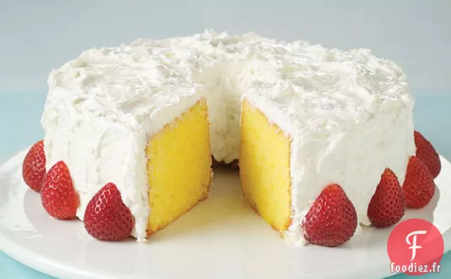 Gâteau Frais à la Crème Sure au Citron et à la Noix De Coco