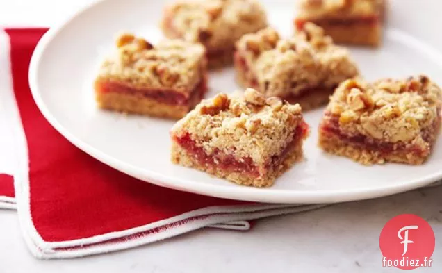 Carrés de Confiture de Fraises