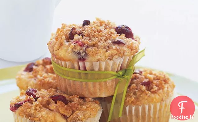 Muffins Aux Canneberges Doubles
