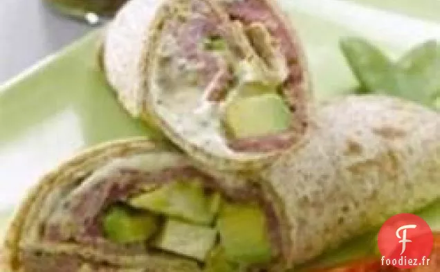 Wraps de Rôti de Bœuf à la Moutarde Maille® à l'Ancienne