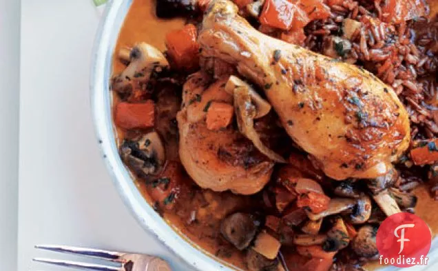 Poulet aux Champignons et à la Tomate