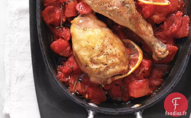 Poulet aux Tomates et au Thym
