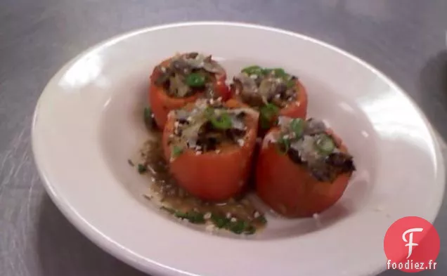 Tomates Anciennes Cuites et Farcies à la Paella