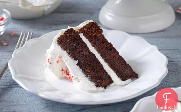 Gâteau de Canne au Chocolat et aux Bonbons