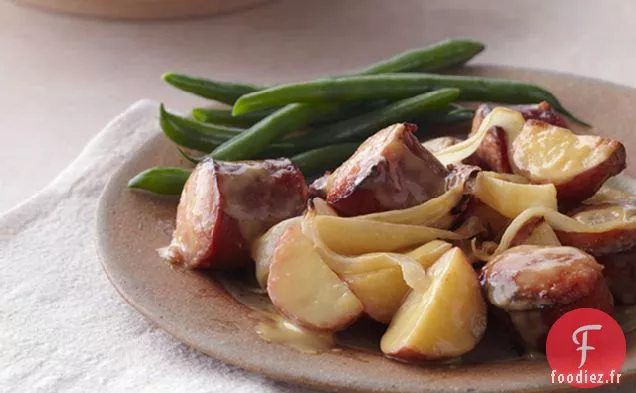 Kielbasa à la Moutarde au Miel et Pommes de Terre