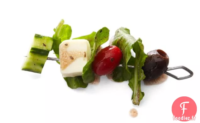 Salade italienne sur un bâton