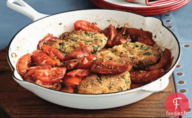 Escalopes de Porc aux Tomates Rôties à la Poêle