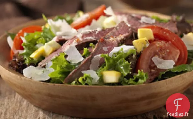 Steak Grillé et Salade de Parmesan