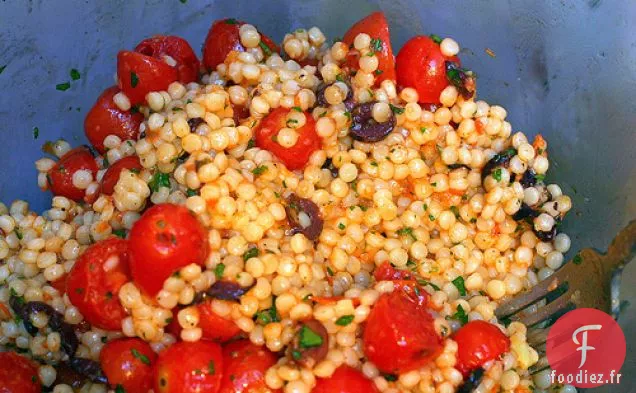 Couscous Perlé Aux Olives Et Tomates Rôties