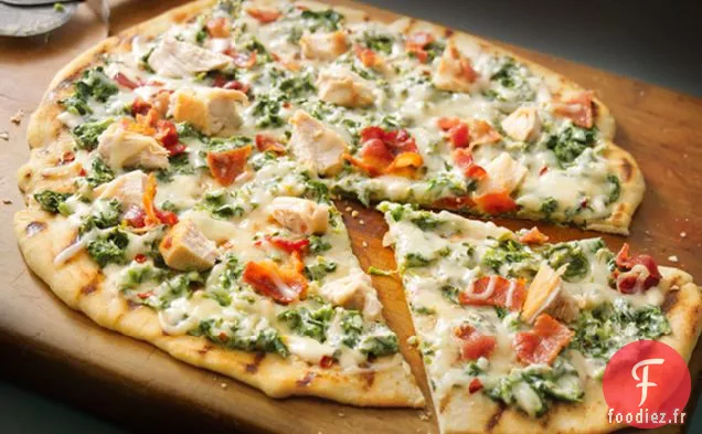 Épinards grillés - Alfredo Pizza