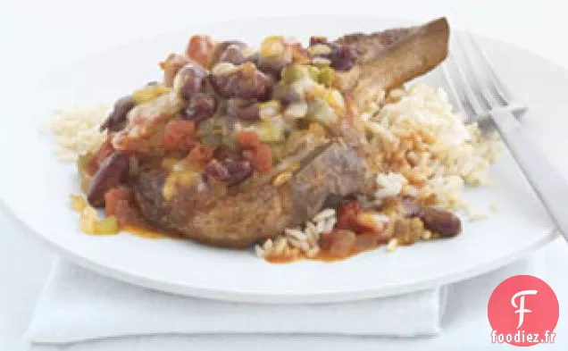 Côtelettes de Porc et Riz du Sud-Ouest