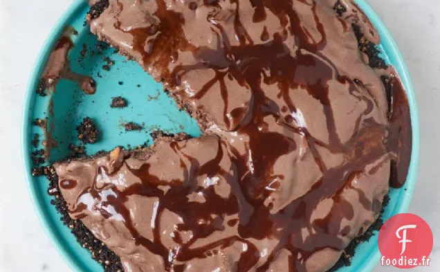Tarte à la Crème Glacée Au Chocolat Et au Beurre d'Arachide