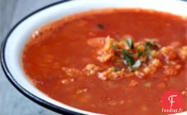 Dîner Ce Soir : Soupe De Lentilles Rouges Et Tomates