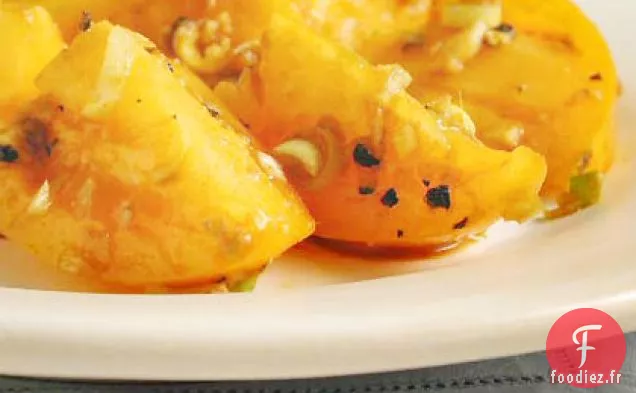 Tomates Jaunes en Vinaigrette Balsamique Épicée