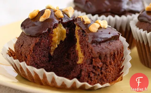 Cupcakes Au Chocolat Et Au Beurre d'Arachide