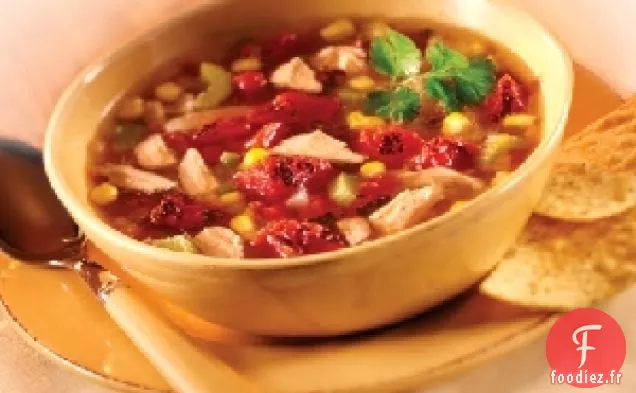 Soupe de Tortilla aux Tomates Rôties